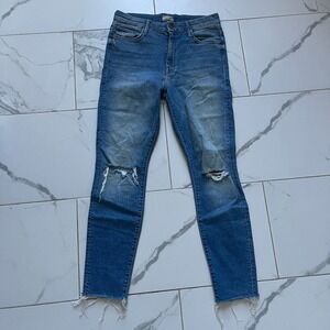 Mother the high waisted looker jeans thrilling shots wash sz 29